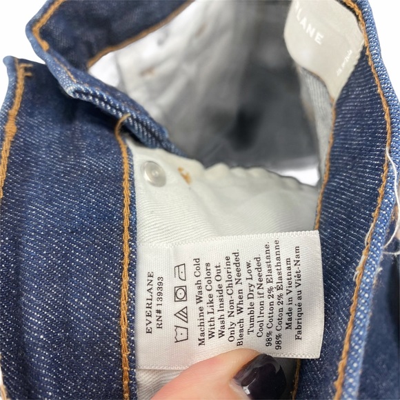 EVERLANE High Rise Skinny Ankle Jeans Medium Wash 25 Regular Cropped - Picture 7 of 7